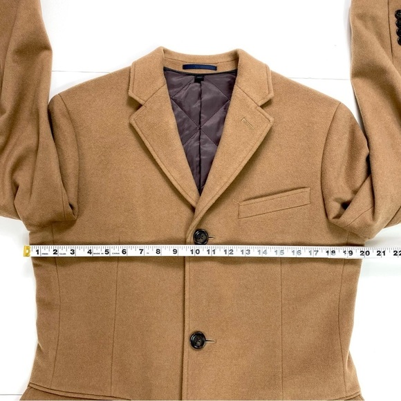 J.CREW Ludlow Wool and Cashmere Blend Quilted Lined Classic Coat Camel Tan 36S - Picture 11 of 15